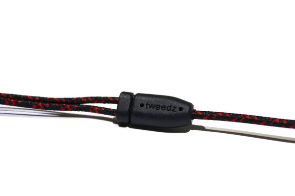 Black & Red Earbuds with Microphone & Remote Control