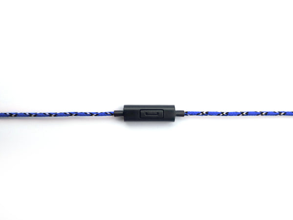 Blue Earbuds with Microphone & Remote Control