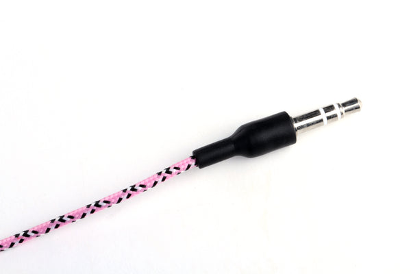 Pink Earbuds with Microphone & Remote Control