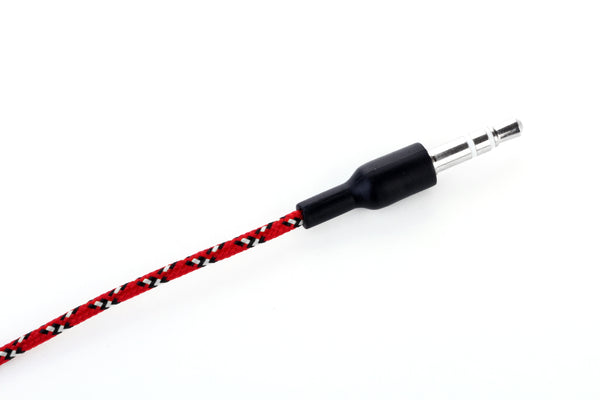 Red Earbuds with Microphone & Remote Control